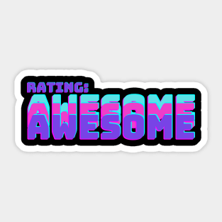 Scott Pilgrim vs the world, rating awesome Sticker